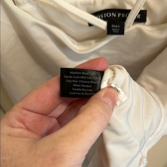 Boston Proper White Double Strap Camisole - Picture 7 of 7